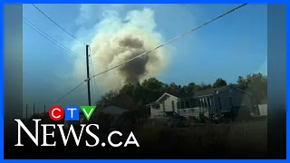 Fire destroys Timmins home, dog injured