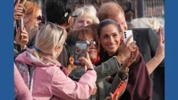 Meghan Markle says 'It's great to be back' as she and Prince Harry make first joint outing