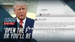 Trump threatens to unleash 'hell' for Iran over Strait of Hormuz