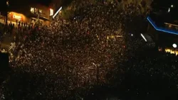 Celebrations on Franklin St. after UNC beats Duke