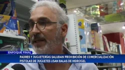 Padres y jugueterías saludan prohibición de comercialización pistolas de juguetes
