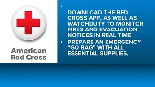 Tips to prepare for wildfire as Red Cross activates statewide
