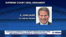 Зауэр защищает указ президента Трампа, ограничивающий гражданство по праву рождения.