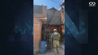 Carabineros arrest two people and seize weapons following raid in Mejillones