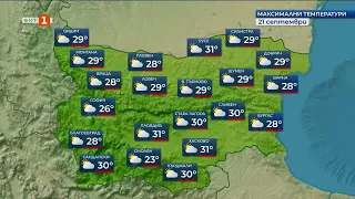 Почти без валежи, но много ветровито в понеделник, Прогноза за времето, 21.09.2026