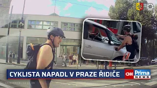 Cyklista napadl v Praze řidiče, policie po něm pátrá. Mylně se domníval, že mu nedal přednost