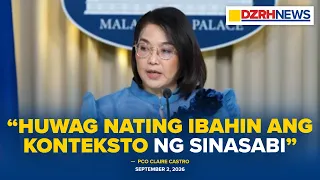 PCO Usec. Castro, nanawagan sa mainstream media na tiyaking tama ang balitang inilalabas sa publiko