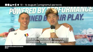 Pan Zahnle vă invită să-l urmăriți pe David Popovici la CE de Nataţie 2026,  în direct la TVR1