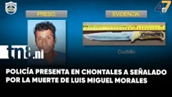 Police in Chontales present suspect in the death of Luis Miguel Morales
