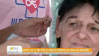 Unisanta Health Fair takes place on the 26th at Praça das Bandeiras, in Santos - 9/26/2026