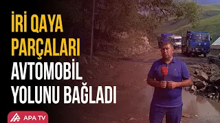Daşkəsəndə LEYSAN YAĞIŞLARI: Daşkəsən-Mollahəsənli yolu BAĞLANDI | APA TV