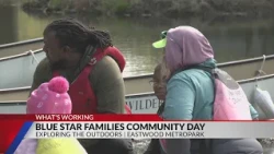 Blue Star families explore the outdoors at Eastwood MetroPark during community day