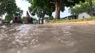 Water main failure causes flooding concerns for Milwaukee neighbors on 38th and Helena
