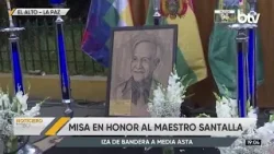 Artistas de El Alto rindieron homenaje a David Santalla