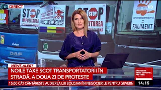 New taxes bring carriers to the streets. Second day of protests