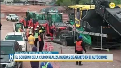 City government conducts asphalt tests at the racetrack │N20:30│10/26/15
