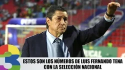 These are Luis Fernando Tena's numbers with the National Team