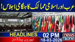 Emergency meeting of Arab and Islamic countries!! | 02 PM News Headlines | News One