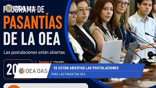 OAS News: Internship applications are now open. August 28, 2026.