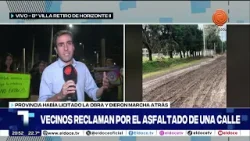 Villa Retiro reclama asfalto: 900 familias piden pavimentar un pasaje en la zona norte de Córdoba Villa Retiro reclama asfalto: 900 familias piden pavimentar un pasaje en la zona norte de Córdoba