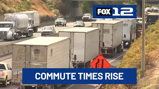 Morning commute times rise due to Portland’s I-5 closure