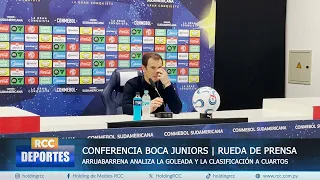 ¡HABLA EL DT DE BOCA! ARRUABARRENA TRAS GOLEAR A RECOLETA Y CLASIFICAR EN LA SUDAMERICANA
