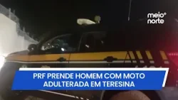 Homem é preso com motocicleta com placa adulterada na BR-343 em Teresina | Meio Norte Homem é preso com motocicleta com placa adulterada na BR-343 em Teresina | Meio Norte