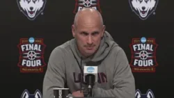 UConn men in Indianapolis getting ready for Final Four