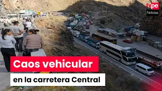 Carretera Central: traffic congestion reported after fatal accident in Chicla