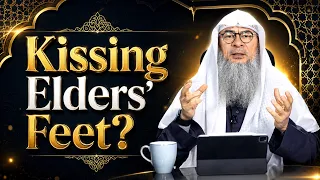 Why Bowing Down to Touch and Kiss the Feet of Elders Is Prohibited | Sheikh Assim Al Hakeem #hudatv