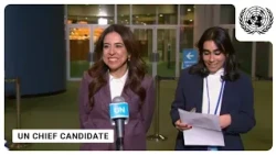 Candidate for Secretary-General position: Lana Nusseibeh - Stakeout | United Nations
