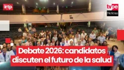 Candidatos presidenciales participaron en debate en temas de salud