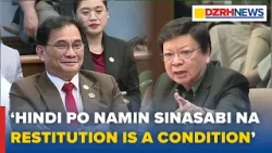 Marcoleta at Fadullon, muling nagkainitan sa usaping restitution