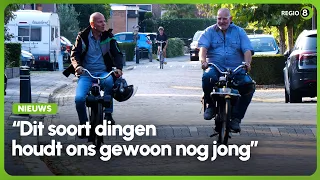 ‘Oudere jongeren’ op solex door Etten: ‘Dat gepruttel doet het hem’