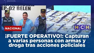 ¡FUERTE OPERATIVO!: Capturan a varias personas con armas y droga tras acciones policiales