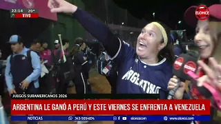 Softball at the South American Games: Argentina beat Peru