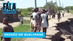 Erosão consome via de acesso e ameaça residências no bairro Icidua em Quelimane