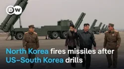 North Korea fires ballistic missiles in response to US military exercise | DW News
