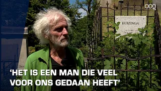 Overwoekerd graf van Groningse hoogleraar Huizinga in ere hersteld