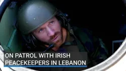 What's it like to drive one of the armoured vehicles used by Irish peacekeepers in Lebanon?