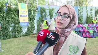 Orta Doğu Kalkınma ve Yardım Derneği, öğrencilere okul çantası ve kırtasiye malzemeleri dağıttı