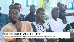 Food Price Variability: Ahafo tops average price ranking in three items for February 2024 - Dwadie.