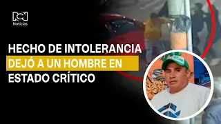 Man left in critical condition after brutal beating during act of road rage in Cajicá