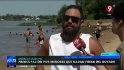 Preocupación por bañistas que ingresan al río en zonas no habilitadas
