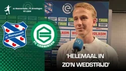 Thijmen Blokzijl scoort in Derby van het Noorden zijn tweede treffer uit zijn loopbaan