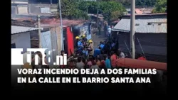 «Se me quemó todo»: Voraz incendio arrasa viviendas en Santa Ana, Managua