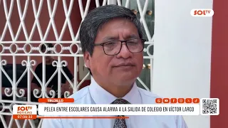 Trujillo: Student brawl causes alarm outside Víctor Larco school