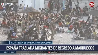 🚨 BREAKING - SPAIN | Migrants transported to the Ceuta-Morocco border