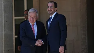 En visite à Chypre, António Guterres rencontre les dirigeants grec et turc