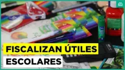 Autoridad sanitaria fiscaliza útiles escolares